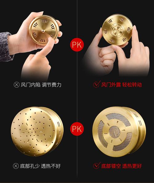 新款加厚纯铜随身灸艾灸盒 便携无烟与温控技术的革新结合